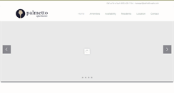 Desktop Screenshot of palmetto-apts.com